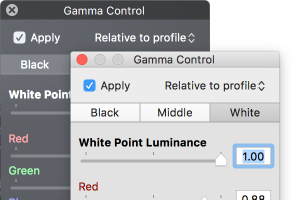 gamma control windows profile per application