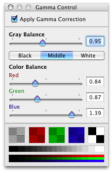 video processor gamma control